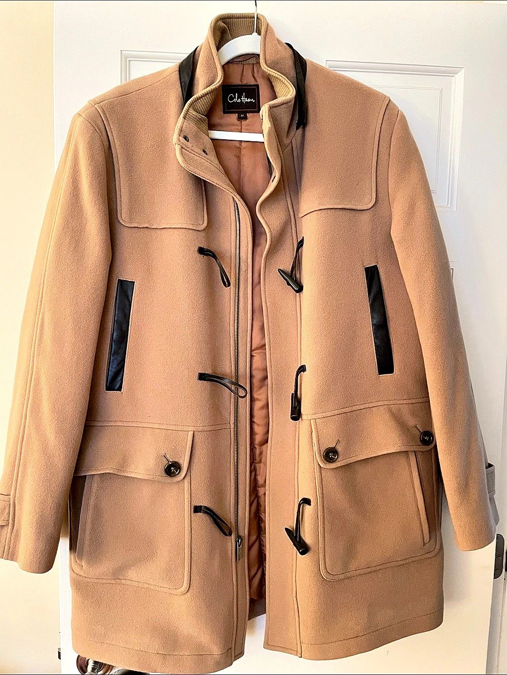 Cole Haan Wool-Blend Field Coat in Brown Men’s Size Medium Like New